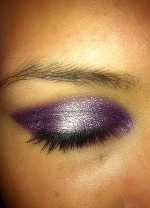 3D purple and silver eyes.