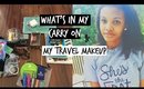 What's In My Carry On + My Go To Travel Makeup | 2015