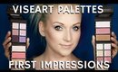 VISEART Eyeshadow & Blush Highlighter Bronzer Palettes First Impressions | mathias4makeup