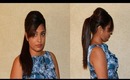Kim Kardashian Inspired High Ponytail Hairstyle