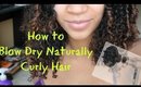 How to Blow Dry Naturally Curly Hair