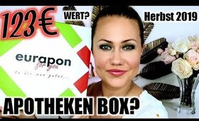 10€ bezahlen - 123€ Wert erhalten? Eurapon Box September 2019| Apotheken Box Unboxing