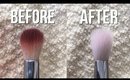HOW TO CLEAN MAKEUP BRUSHES FAST!