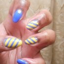 Yellow & Blue Stripes  