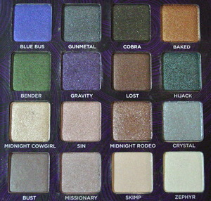 UD  book of shadows IV
16 gorgeous colors. 
