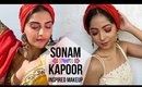 SONAM KAPOOR CANNES Film Festival BOLD PINK Inspired Makeup look | Stacey Castanha