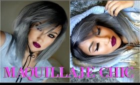 Maquillaje CHIC toque ROJO VINO / Easy Burgundy makeup tutorial | auroramakeup