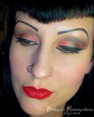 Modern take on a classic pin-up look. 
Done with MAC Cosmetics.