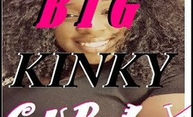 Kinky curly Hair How i get my BIG crazy hair | Shakeeyla