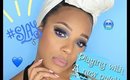 Blue Smokey eye with Glitterliner | Juvias Place Nubian 2 Palette Review | leiydbeauty