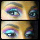 Bright look with matte eyeshadows