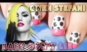 Gwen Stefani Baby Don't Lie Outfit Inspired Nail Art