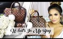 WHAT'S IN MY BAG - Louis Vuitton Speedy Bandouliere 25 Damier Ebene | Belinda Selene