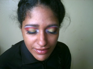 One of the looks that I created using Febreze Air Effects. The colors on the Can is what I used.