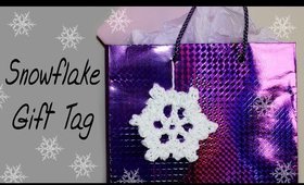 VERY EASY Crochet Snowflake Gift Tag for Beginners #15