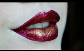 Glam Holiday Christmas Ombre Lip Tutorial