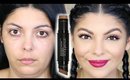 NEW SMASHBOX STUDIO SKIN SHAPING FOUNDATION STICK REVIEW + FIRST IMPRESSIONS + TUTORIAL