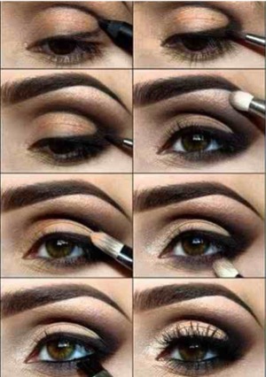 I love this look its so easy to create such a dramatic sultry eye look with these simple steps!♥ defined eyebrows are amazing!  