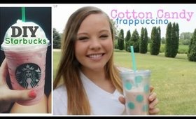 DIY Starbucks Cotton Candy Frappuccino ♡