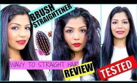 Hair Brush Straightener Review | Straight Hair In 2 Minutes | SuperPrincessjo