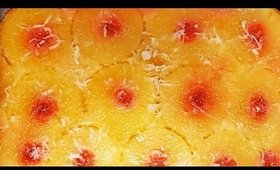 WHAT PESCATARIAN'S EAT?!?! PINEAPPLE UPSIDE DOWN CAKE| BAKE WITH COSMETICGENIE