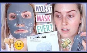 DOES IT WORK? 💕😱 *WEIRD* Clear Skin RUBBER FACE MASK! 🤔