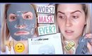 DOES IT WORK? 💕😱 *WEIRD* Clear Skin RUBBER FACE MASK! 🤔