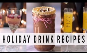 5 Drink Recipes for The Holidays | New Years 2017  | ANN LE