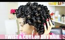Perm Rods on Blown Out Natural Hair