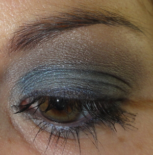 Blueish Silver Makeup of the Day