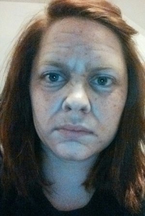 My first attempt at age make up.
