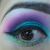 Teal and purple.