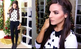 Thanksgiving I Hair, Makeup, & Outfit Idea