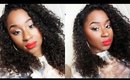 Drugstore summer makeup for dark skin with a red lip!