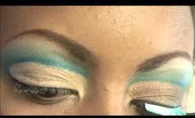 Teal and Brown Cut Crease:)
