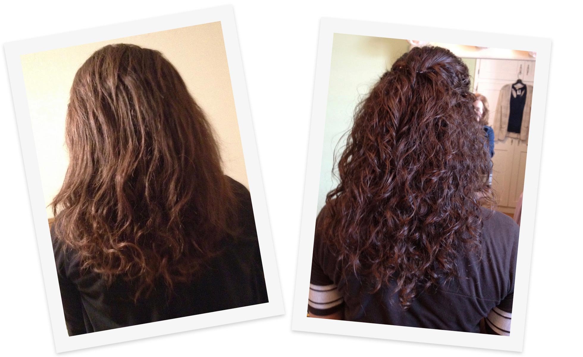 heat damaged hair before and after