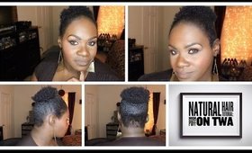 Natural Hair Tutorial: How to do a High Puff of Short 4c Natural Hair