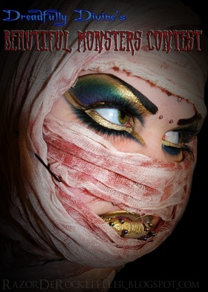 Finally I get to show you guys the look I did for Dreadfully Divine's Beautiful Monsters contest!  I am one of the judges so check it out and enter!  There are some awesome prizes!  

Check out the contest here:http://www.facebook.com/dreadfullydivinedarkbeauty?ref=stream

http://razorderockefeller.blogspot.com/2013/03/beautiful-monster-makeup.html