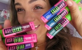 First Impression, Review, & Swatches: NEW Maybelline Colored Mascara!