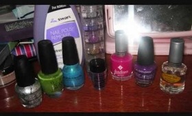 Rainbow Glitter Nail Tutorial!!
