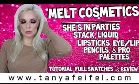 Melt Cosmetics She’s in Parties Stack, Liquid Lipsticks, Eye/Lip Pencils, & Palettes | Tanya Feifel