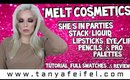 Melt Cosmetics She’s in Parties Stack, Liquid Lipsticks, Eye/Lip Pencils, & Palettes | Tanya Feifel