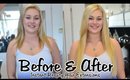 Hair Extensions Before and After Clip Ins - 100g Baby Bombshell Transformation | Instant Beauty ♡