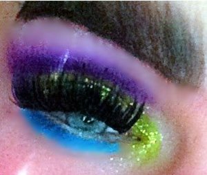 Dramatic, glittery, and colorful! What more could you ask for?!