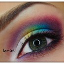 Colorful makeup