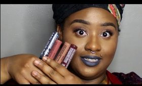 Nyx Suede Cream Lipstick Demo | First Impression