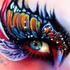 Cute butterfly eye makeup