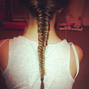 Got my hair done in a fishtail braid, love it!
