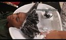 Before Silk Press: How to shampoo thick hair! The Gel Won't Come Out!