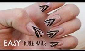 Easy Tribal Inspired Nails! | DivaDarlingChic